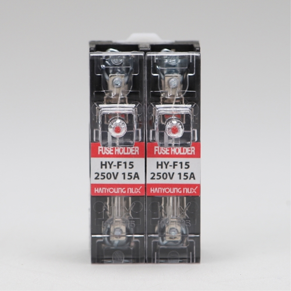 DIN 레일 휴즈홀더 HY-F15-2A AC250V 한영넉스 - 상세 이미지 2