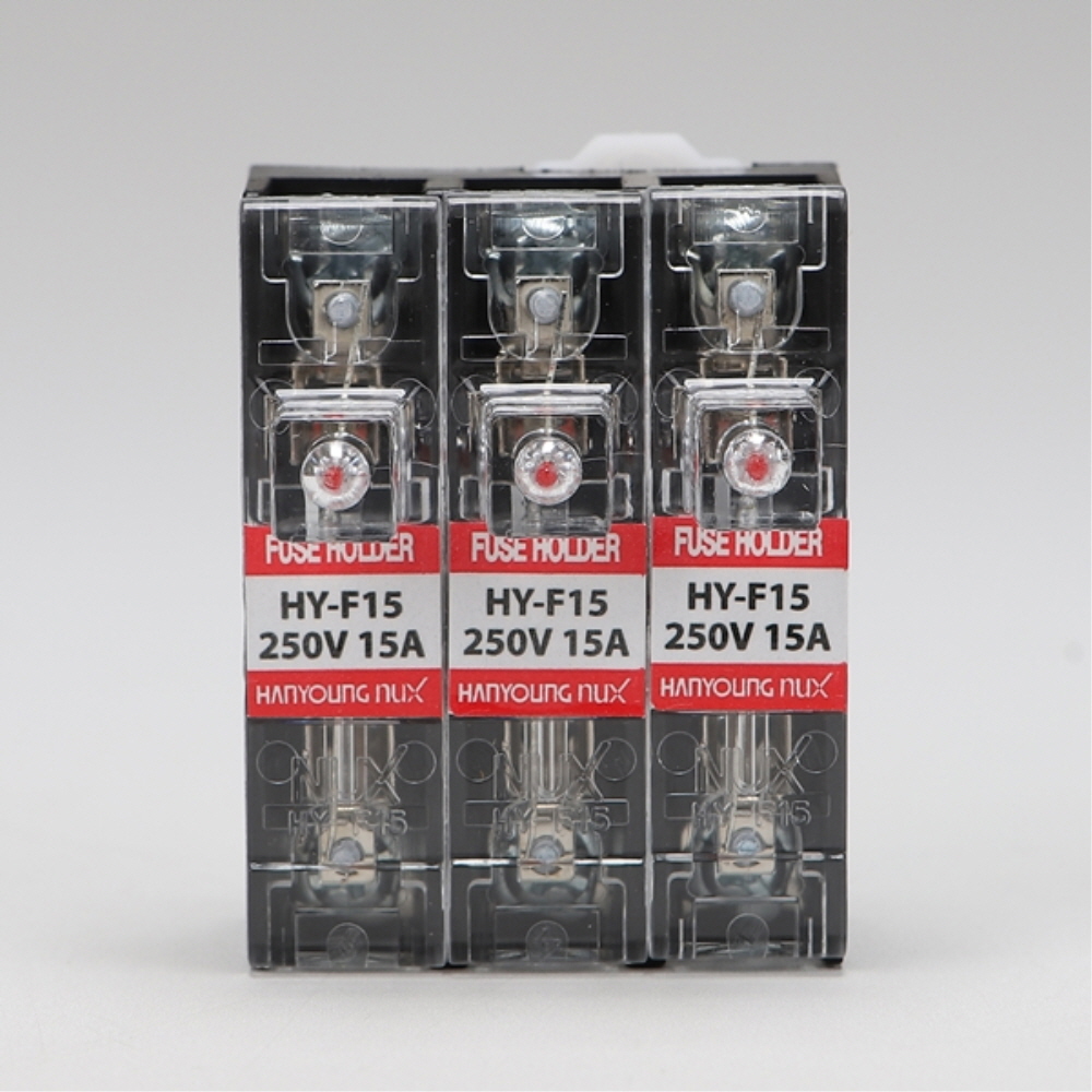 DIN 레일 휴즈홀더 HY-F15-3A AC250V 한영넉스 - 상세 이미지 2