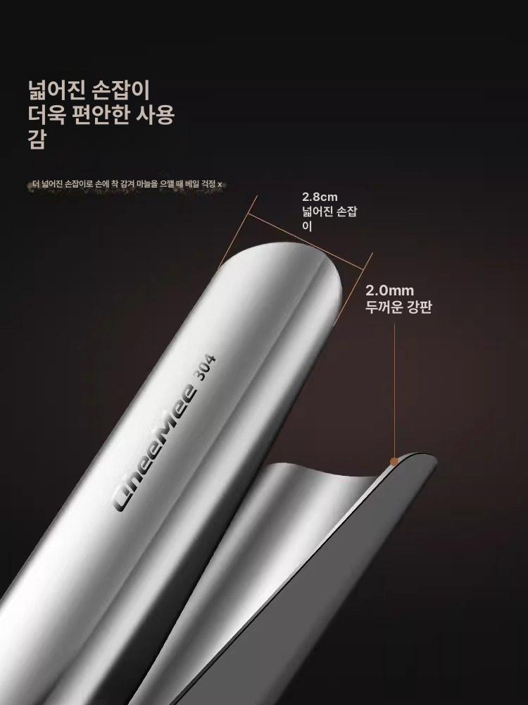 마늘 다용도 다짐기 수동 프레스 메셔 손잡이형 스텐 304 - 상세 이미지 3
