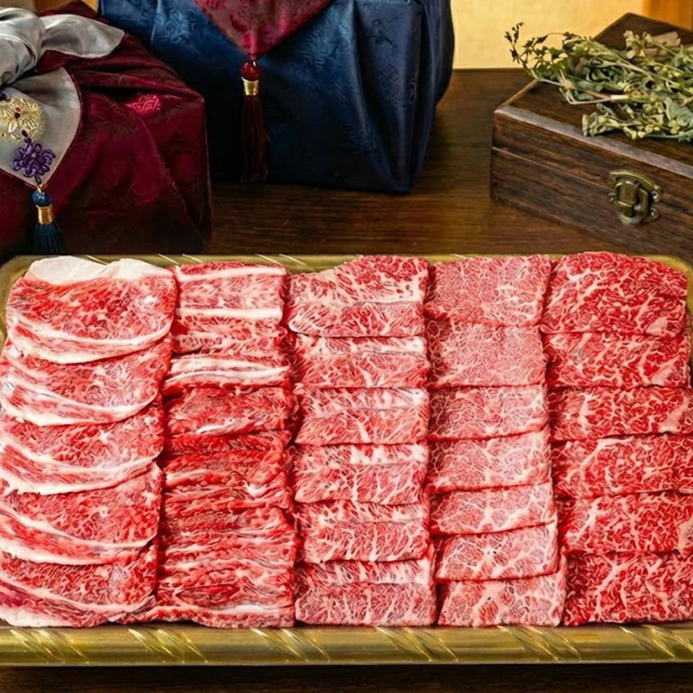허우적 1++ 한우 구이 선물세트 아쿠아마린 우 1.2kg - 상세 이미지 2