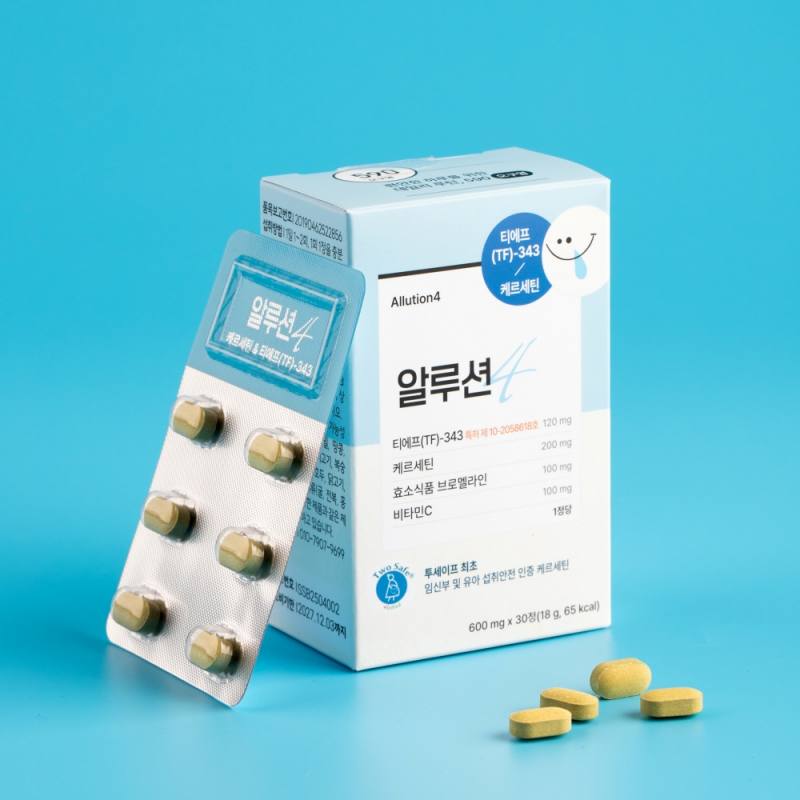 [오구영] TF343 퀘르세틴 브로멜라인 삼백초추출물 정제형, 알루션 30정, 1개 - 상세 이미지 4