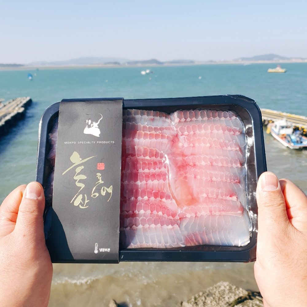 [금서율네] 흑산도 삭힌 홍어 삼합 홍어애 500g - 상세 이미지 3