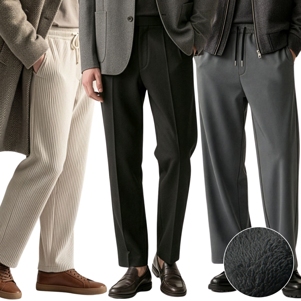 남자 면바지 겨울 남성 기모바지 스판 밴딩 카고 골덴 슬랙스 본딩 빅사이즈 제품 이미지