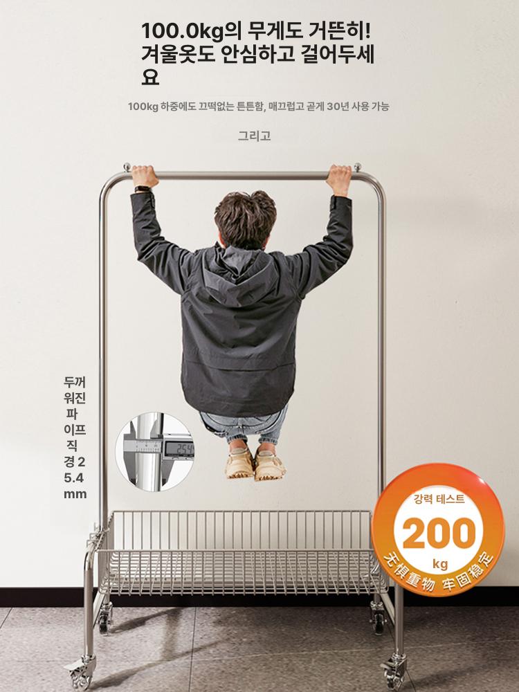 세탁 카트 조립식 런드리 린넨 세탁카트 빨래방 세탁소 옷걸이 엣지 없음 - 상세 이미지 3