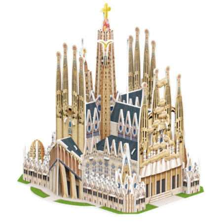 스피어협력사OEM 사그라다성당 입체조형물 사그라다파밀리아성당 3D입체퍼즐 종이