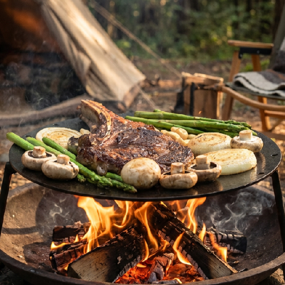 800도씨 무쇠 캠핑 그리들 인덕션 39cm 세트