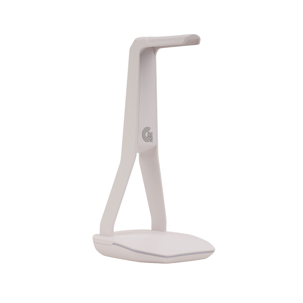 지클릭커 G-SHOT GHUB-MULTI2 게이밍 RGB USB 허브 헤드셋 스탠드 거치대 화이트 제품 이미지