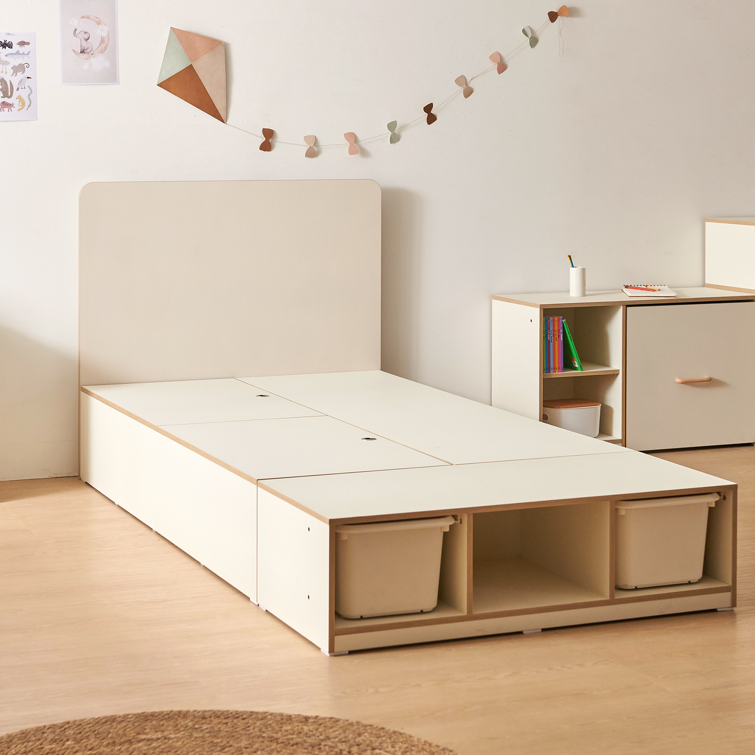 초등학생 침대 프레임 아이방 인테리어 어린이 수납 침대 키즈