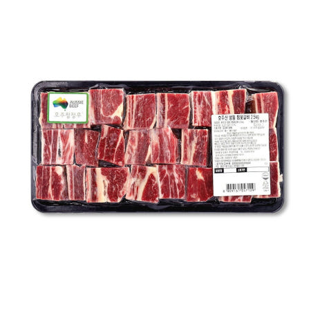 견우마을 호주산찜갈비 코스트코꽃갈비살 소고기 냉동 2팩