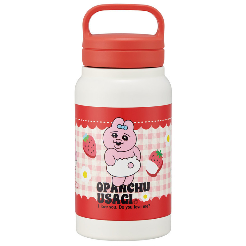 스케이터 오판츄 우사기 빤쮸토끼 딸기 캐릭터 스크류 핸들 머그 보틀 350ml STSC4 - 주방·식기 - 하카타몰