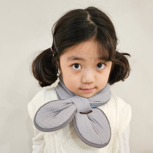 유아 부드러운 거즈 네키 목도리 아기 쁘띠 머플러 - 메인 이미지