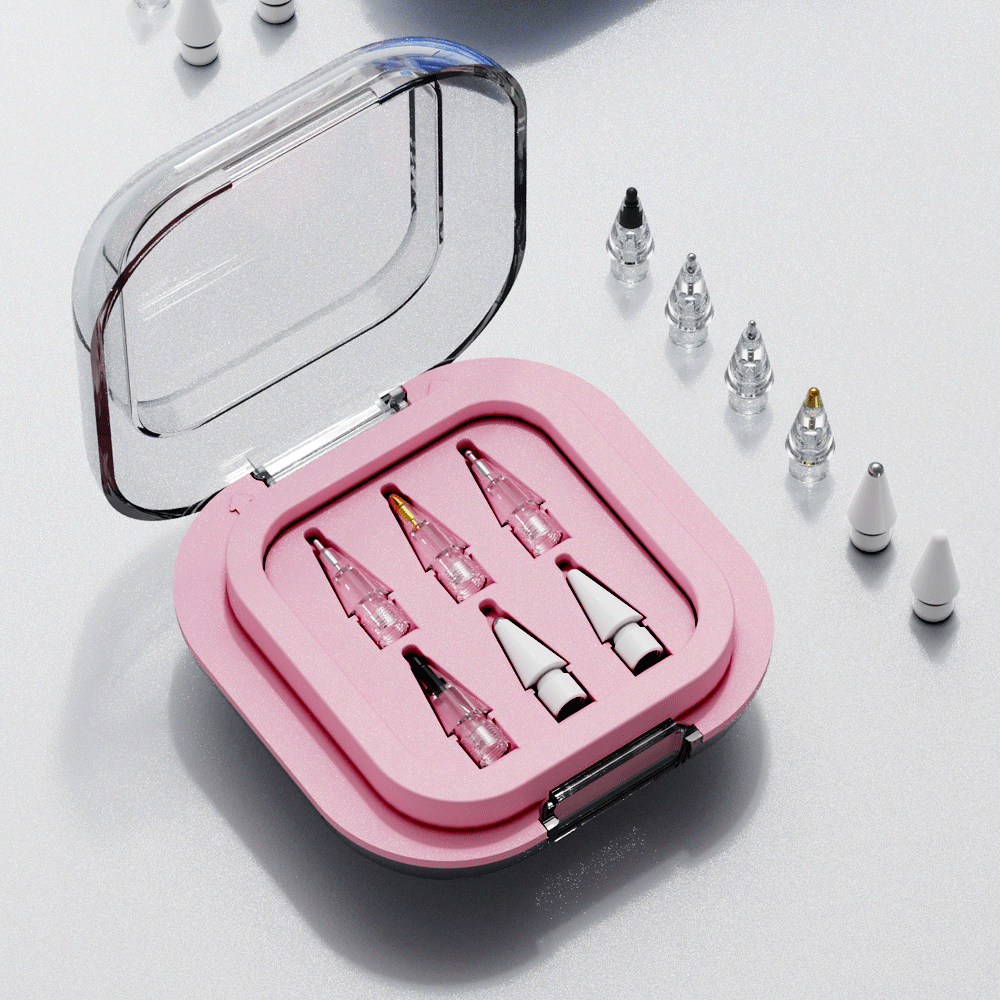 [신제품 출시특가]아이패드펜촉 애플펜슬 프로 2세대 1세대 호환 6개입세트 교체 팁 무소음 저소음 반영구 보호캡 제품 이미지