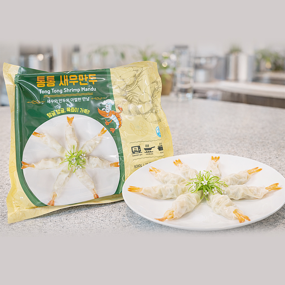 통통 새우만두 20g 10개입 200g 키친보이즈 전자레인지 간편조리 에어프라이어 찐 군 - 상품 이미지