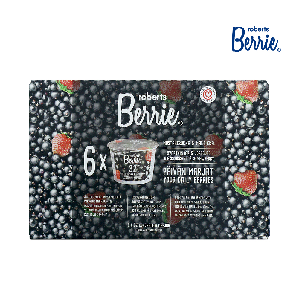 로버츠베리에 빌베리&라즈베리 1box(100ml x 6팩) - 상세 이미지 2