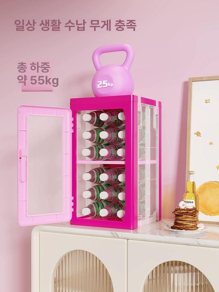 틈새 바퀴달린 철제 속옷장 드레스룸 수납장 안방 모듈 이중 칸 88cm 분리형 높이 조절 - 상세 이미지 5