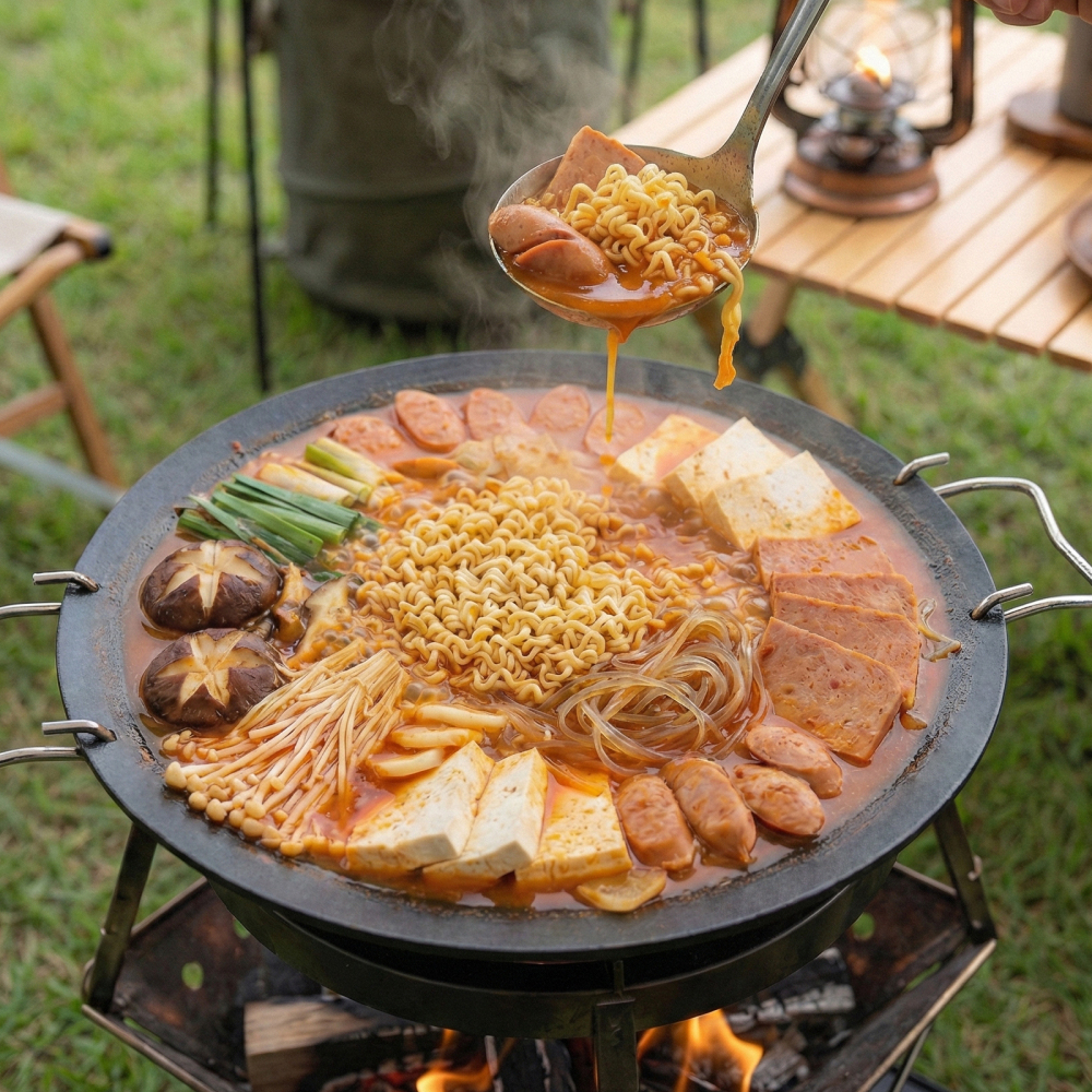 800도씨 무쇠 캠핑 그리들 인덕션 39cm 세트