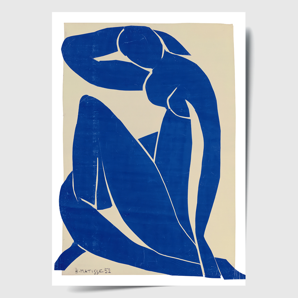 앙리마티스 인테리어 그림 액자 포스터 명화 Blue Nude GR 1952 - 상세 이미지 2