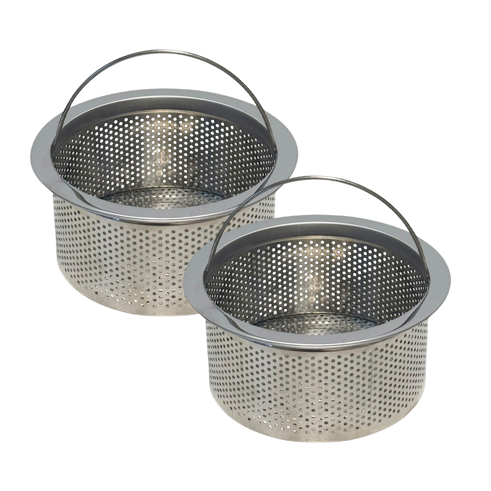 스텐 싱크대 거름망 배수구 음식물 거름통 2개 세트