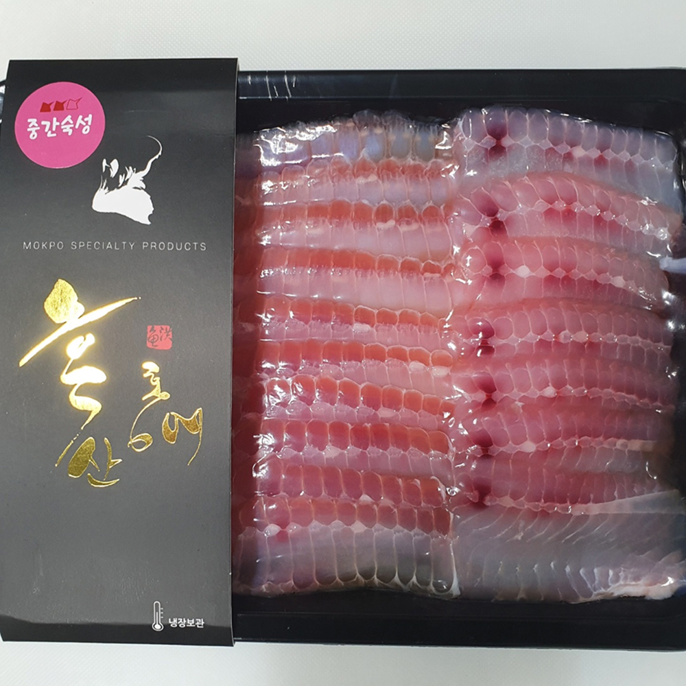 [금서율네] 흑산도 삭힌 홍어 삼합 홍어애 500g - 상품 이미지