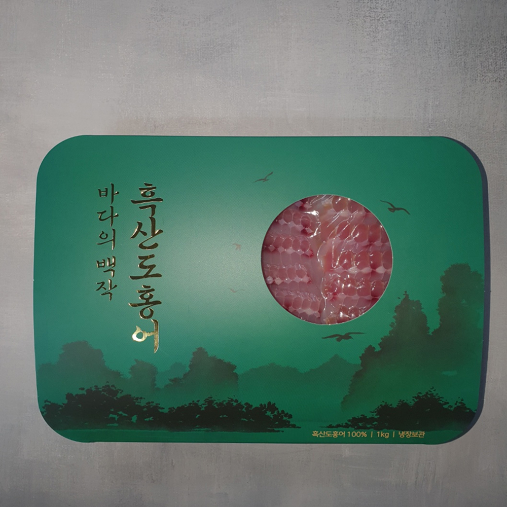 [금서율네] 흑산도 삭힌 홍어 삼합 홍어애 500g - 상세 이미지 5