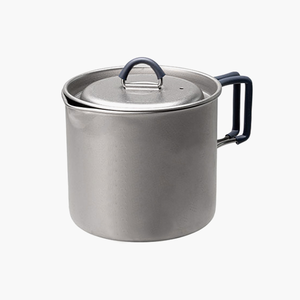 에버뉴 티타늄 머그 포트 플랫 500 백패킹 접이식 경량 냄비