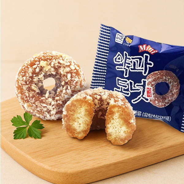 미니 약과도넛(BOX) 18g x 20개입(1BOX) 쫀득 쫀득한 국민간식 효도간식 - 상품 이미지