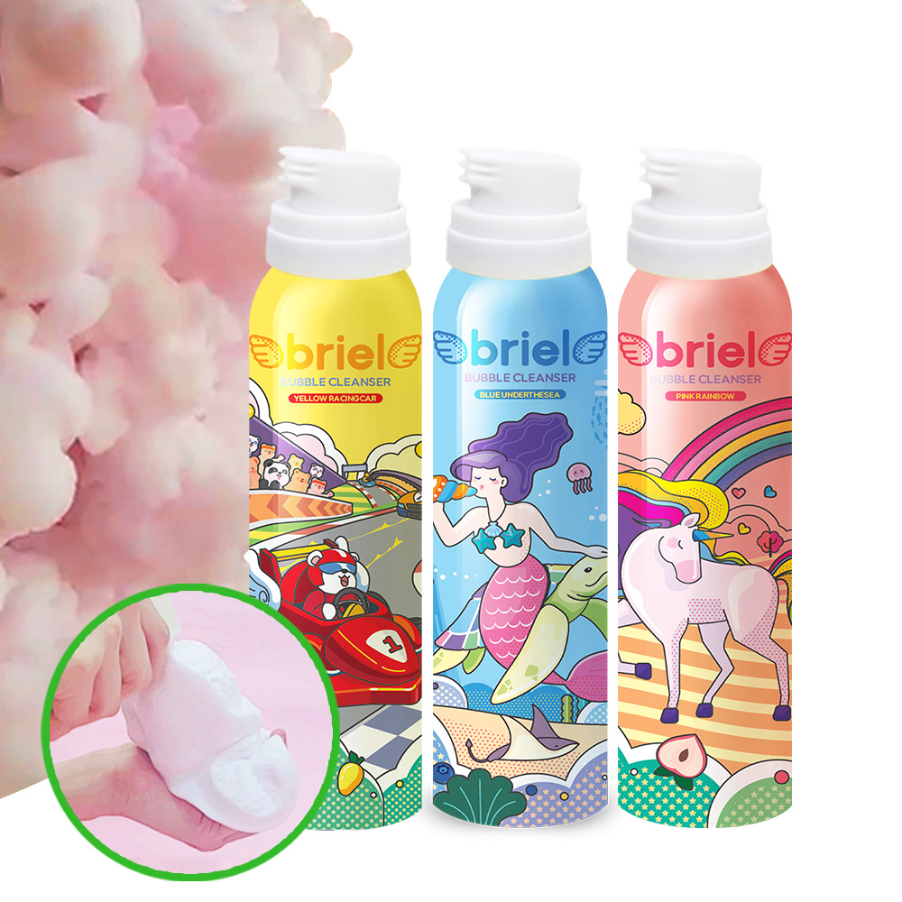 브리엘 유아 버블클렌저 200ml 3종 세트 넓적누들형 (선물박스미포함)