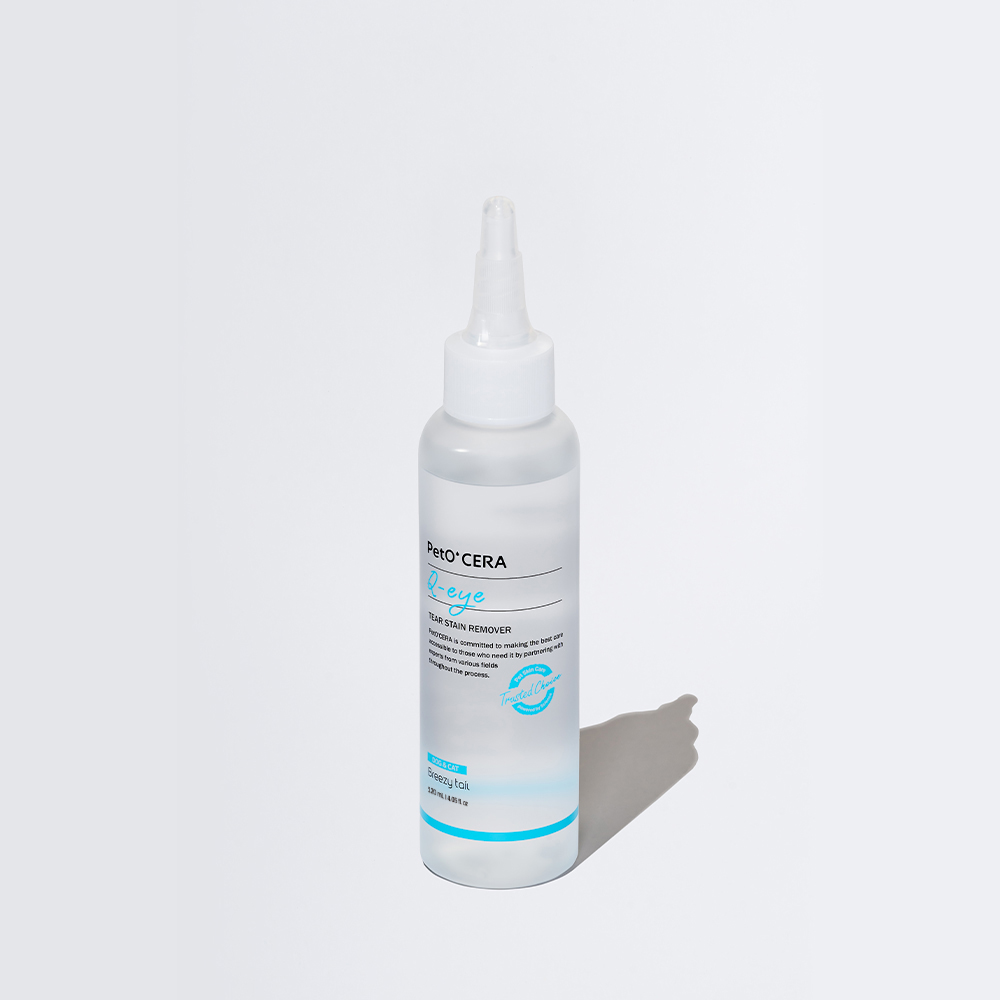 [고양이의 날] 페토세라 강아지 고양이 저자극 눈가 세정제 큐아이 120ml, 1개 - 상품 이미지