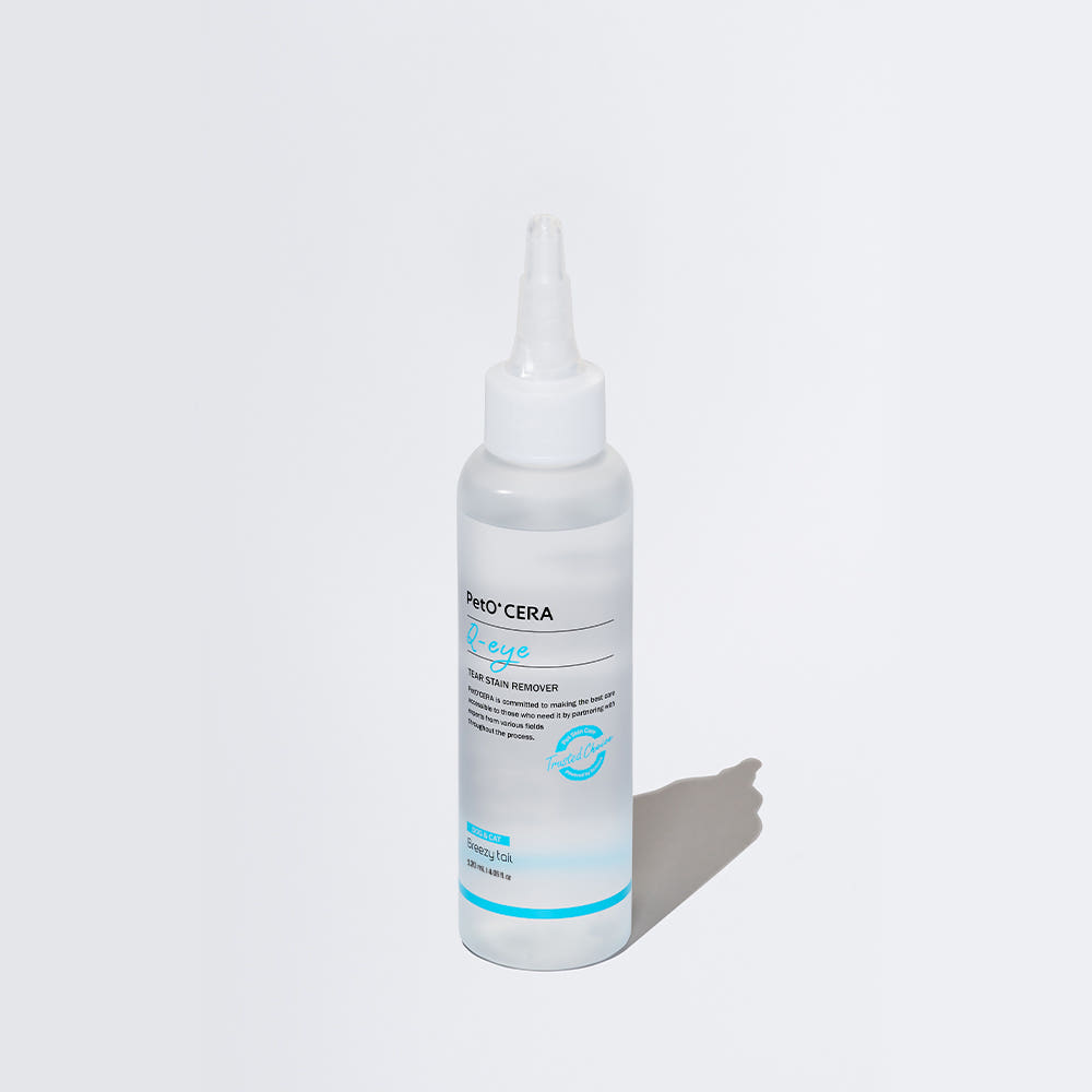 브리지테일 페토세라 강아지 고양이 저자극 눈가 세정제 큐아이 120ml