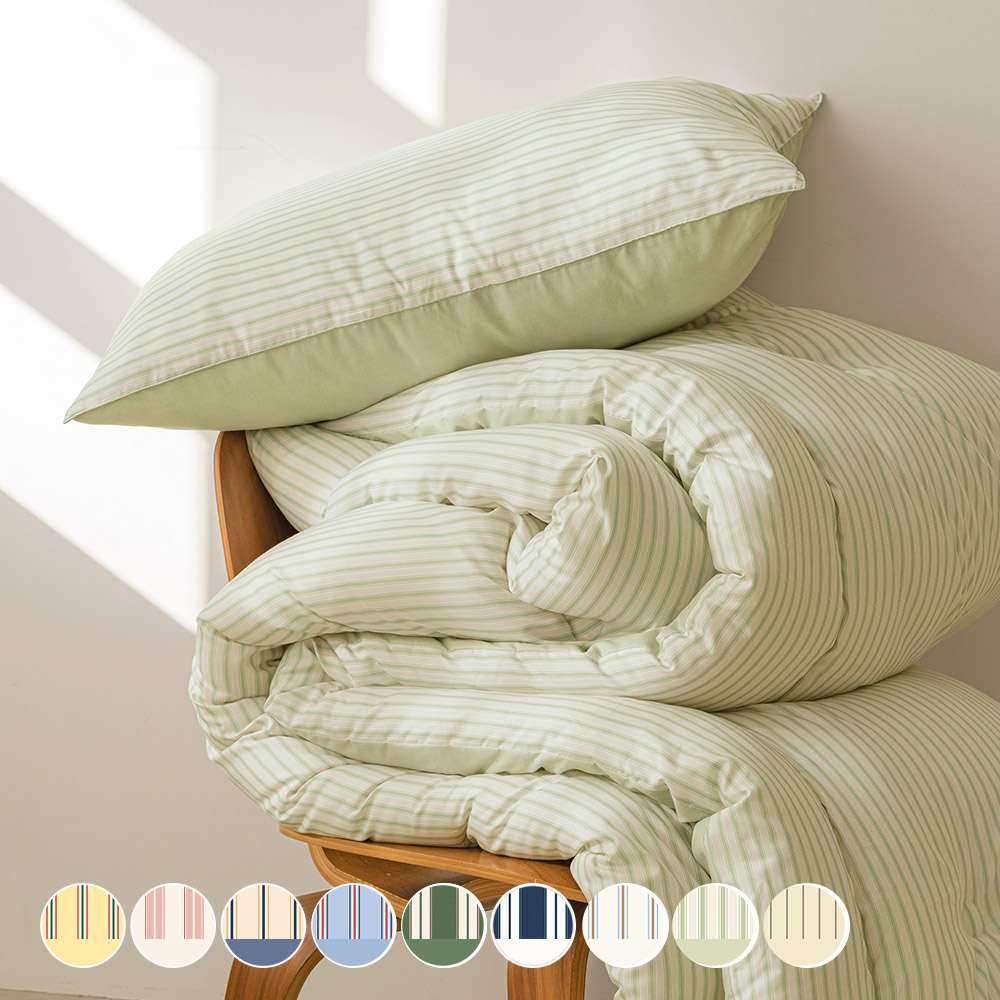 바자르 매거진스트라이프 사계절 차렵이불 패드세트 SS