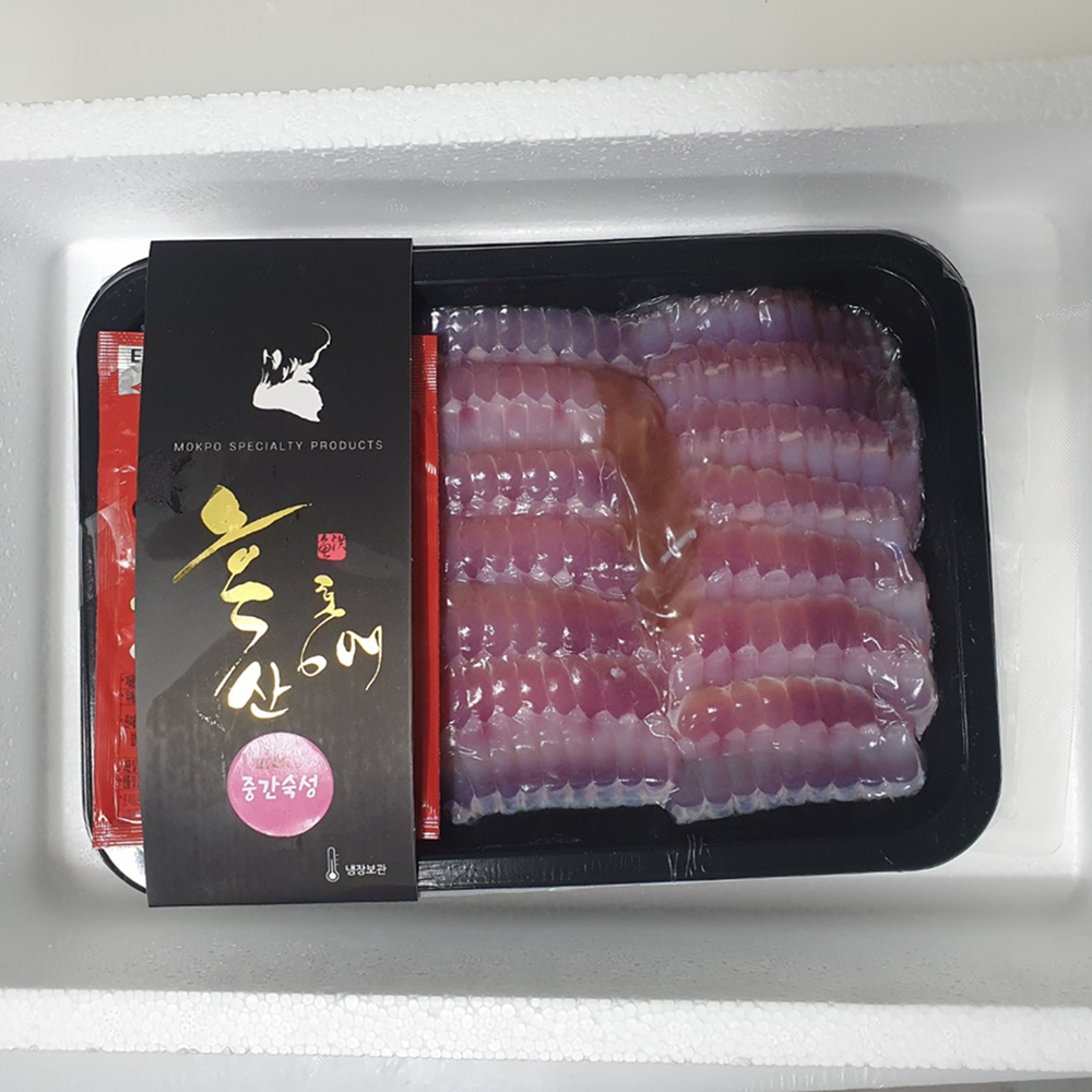 [금서율네] 흑산도 삭힌 홍어 삼합 홍어애 500g 이미지 6