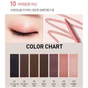 MQNY 워터프루프 펜슬 젤 아이라이너 1.7g 7종 /애교살 라이너 아... 솔직 후기 | 피부 타입별 분석 - 상품 이미지 2