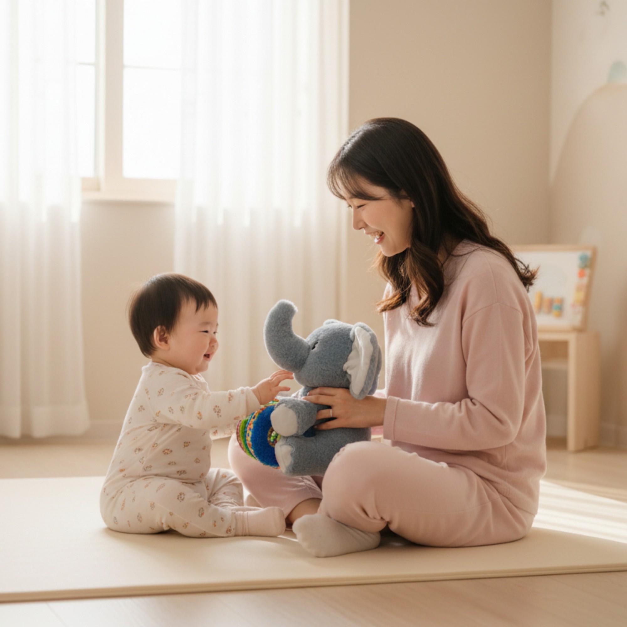 커들반 노래하고 춤추는 리틀 코끼리 인형 움직이는 애착 봉제 동물 장난감 작동 멜로디 완구 - 상세 이미지 5