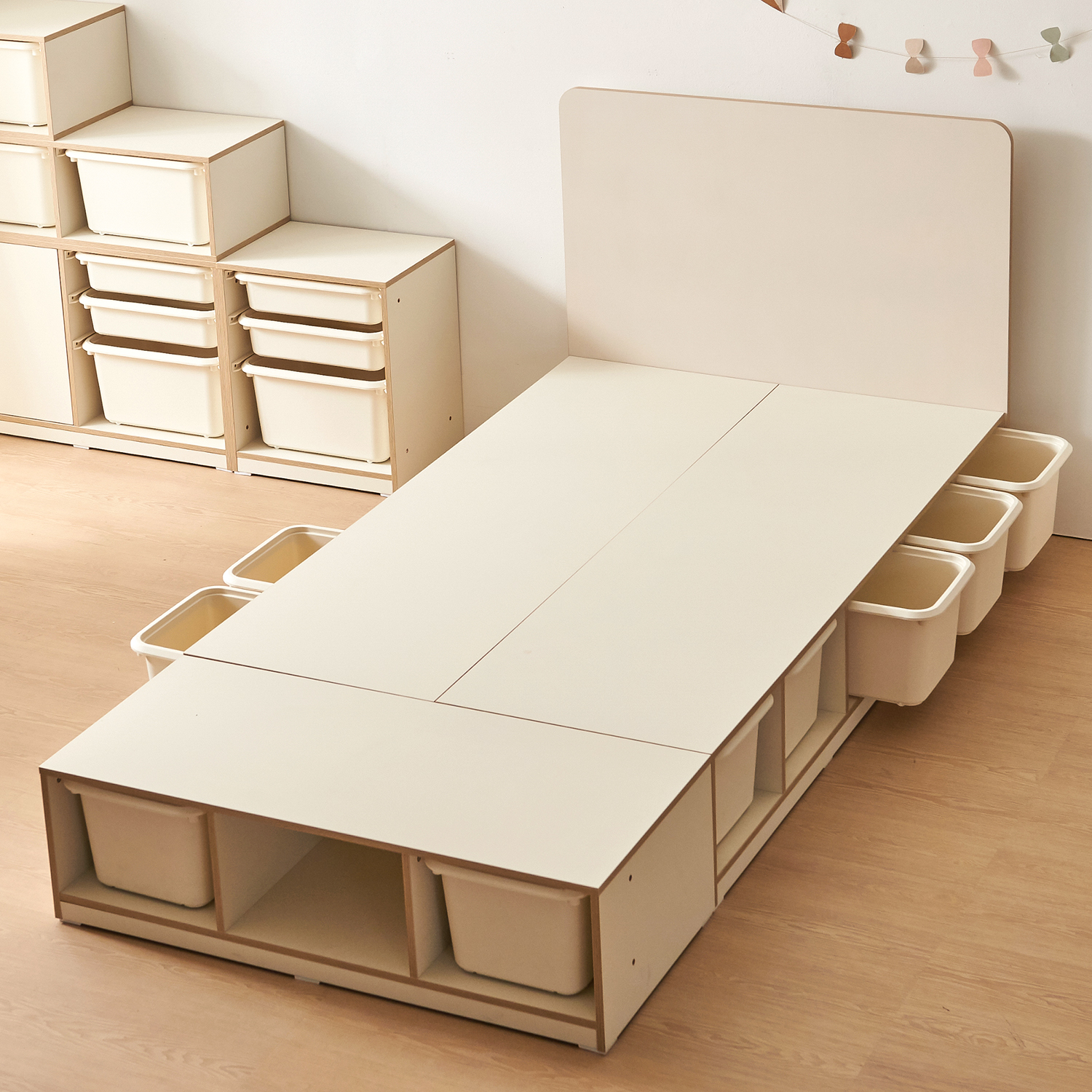 초등학생 침대 프레임 아이방 인테리어 어린이 수납 침대 키즈