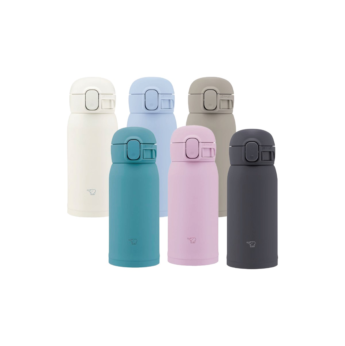 조지루시 심리스 센 원터치 스타일 텀블러 보냉 보온병 360ml, 그레이 - 상세 이미지 2