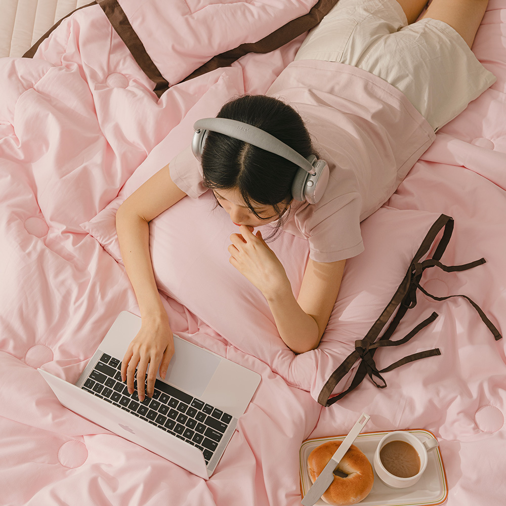 바자르 시리얼 포인트라인 먼지없는 사계절 차렵이불 패드세트 SS