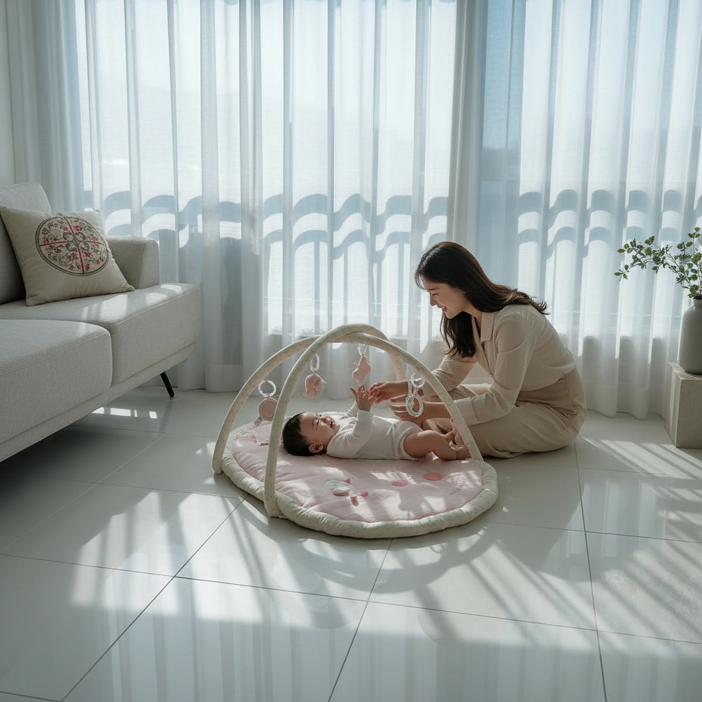 베이비펜 버드 아기 체육관 플레이 매트