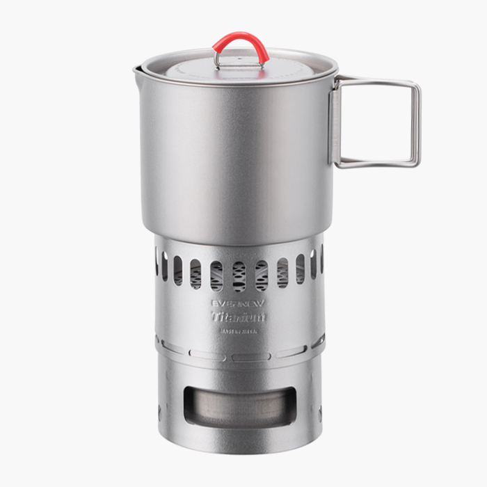 에버뉴 티타늄 머그 포트 500 스토브 세트 백패킹 접이식 경량 쿠커