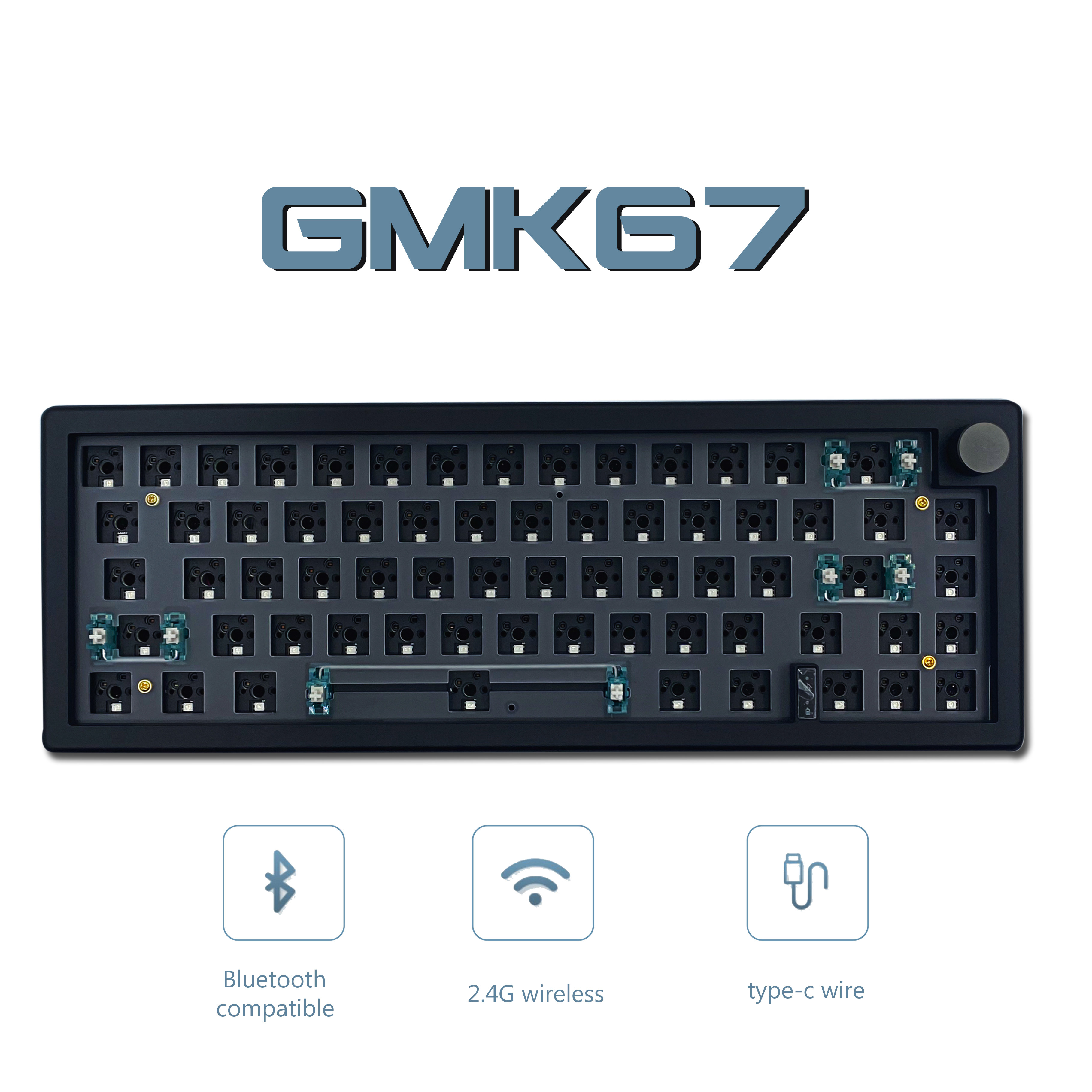 주오야 GMK67 무선 키보드 미니배열 ZUOYA GMK67 베어본 - 상세 이미지 3