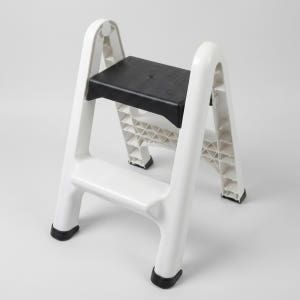 가정용 접이식 사다리 미니 소형 주방 발판 계단 세차 2단, 화이트 실사용 후기 | 효과 있을까? - 상품 이미지 1