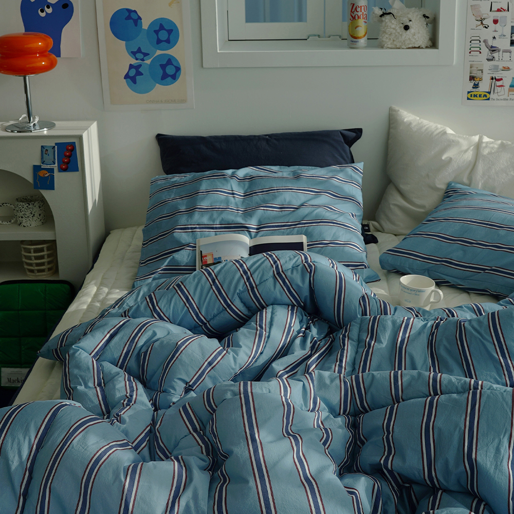 순면 고밀도 60수 워싱 먼지없는 이불 빈티지 사계절 호텔 차렵이불