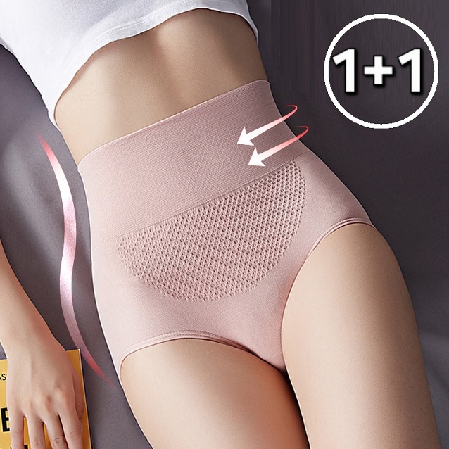 [1+1] 짱짱한 탄력 밴딩~ 여성 하이웨스트팬티 거들 뱃살 보정 속옷 팬티 - 상품 이미지
