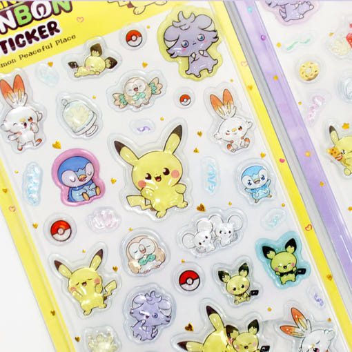 ポケモンキャンディボンボンステッカー 3D 立体ジュエルダクボンボン