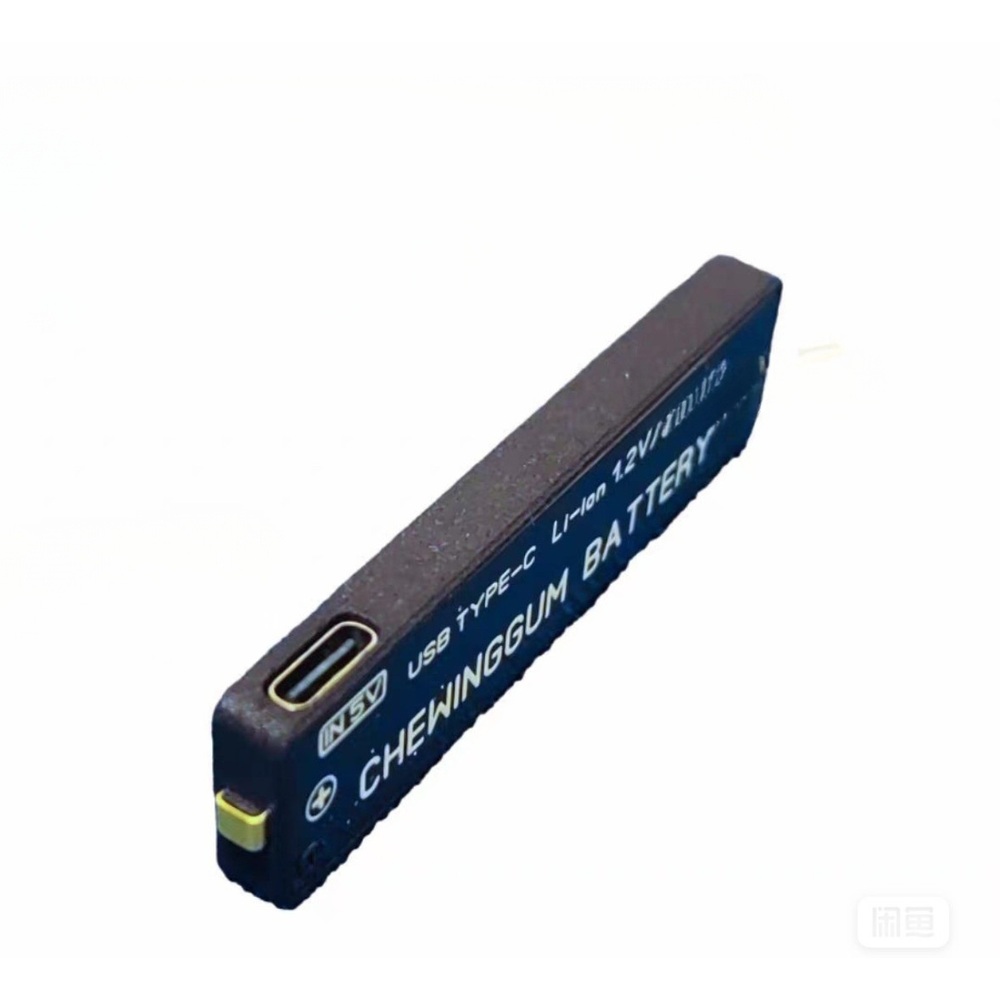 껌전지 껌전지충전기 워크맨 휴대용 USB-C 리튬이온 5V 1.2V 880mAh 고용량 - 상품 이미지