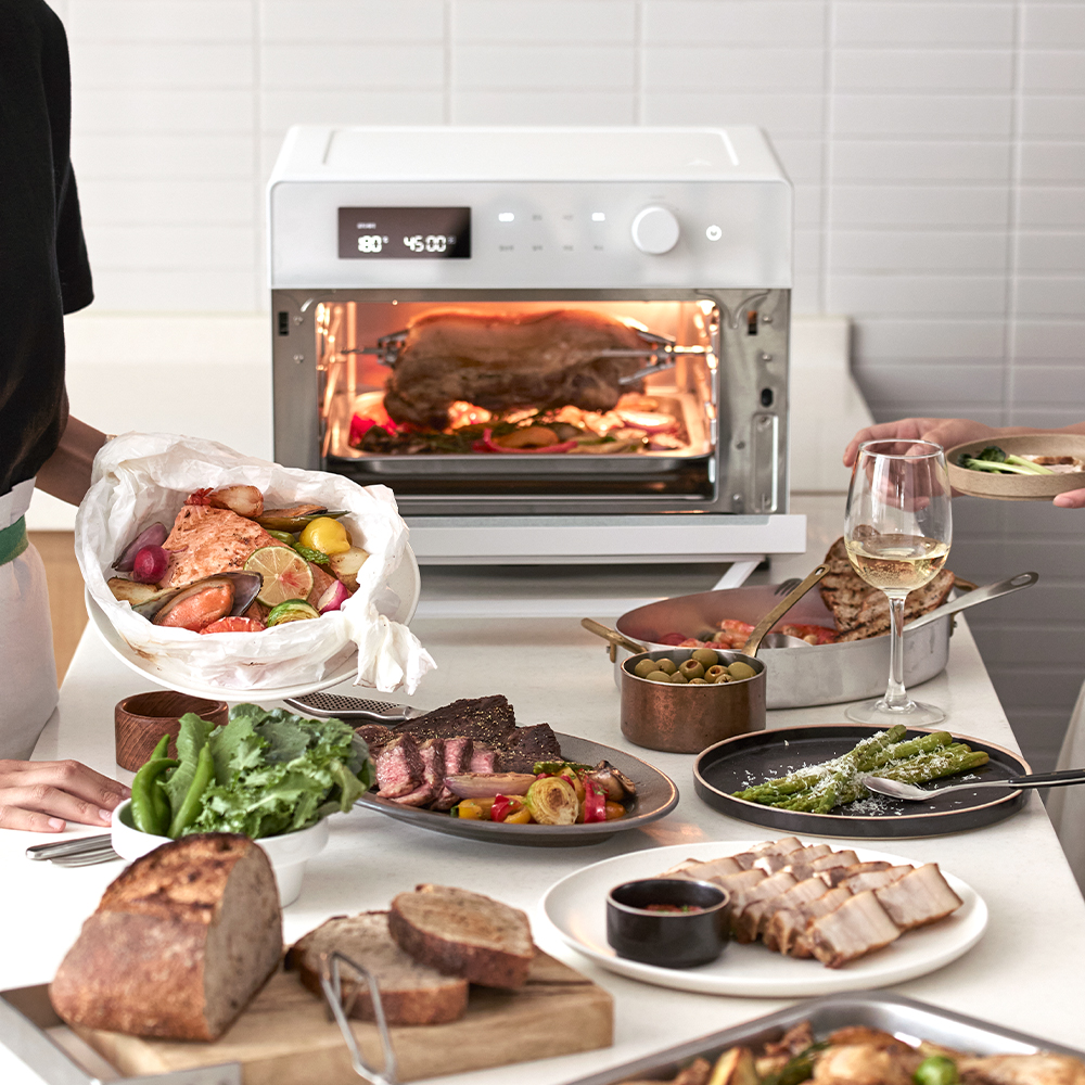 이모카세가 왓츠인마이백에서 사용한 멜로우 에어프라이어 올스텐 로티세리 오븐형 23L 대용량