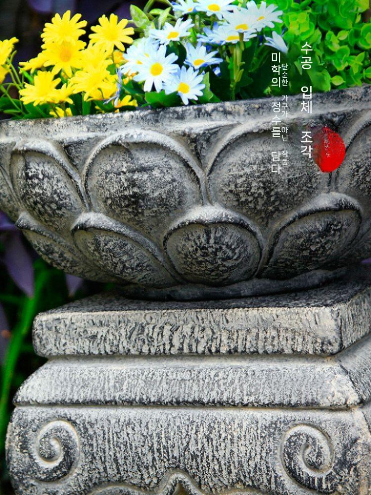 빈티지 대형 초대형 홈가드닝 토기 카페 대형화분 화분 루이 광장 부각(높음) - 상세 이미지 5