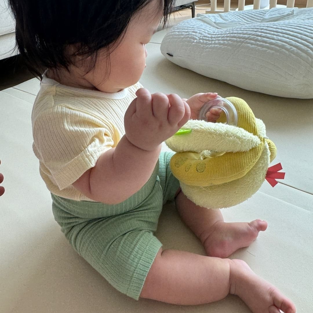 독일 프리미엄 베이비펜 해피다이노 액티비티 볼 아기 촉감 놀이 애착 봉제 인형 선물 - 상세 이미지 5