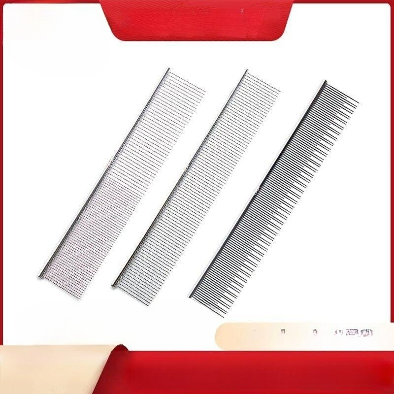애견 강아지 핀브러시 컬러콤 버터콤 강아지콤 푸들 퍼플 PX-19 19cm 폭 밀집 겸용 - 상품 이미지