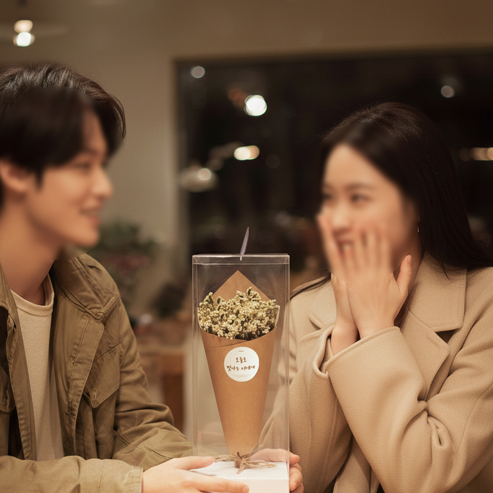 시네신스 드라이 프리저브드플라워 꽃다발 미디엄 1주년 선물 - 상세 이미지 3