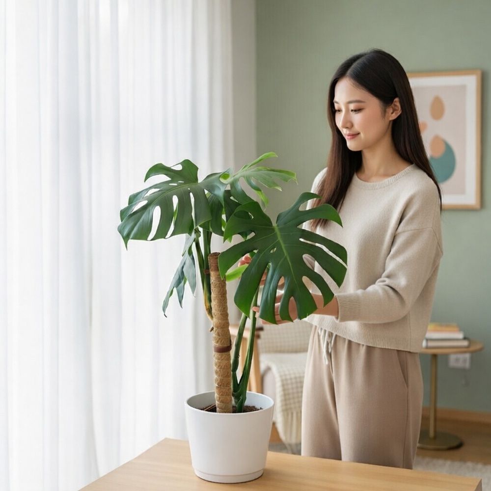 수태봉 몬스테라알보 코코봉 넝쿨 덩굴 연결형 식물지지대 55cm 곰팡이걱정없는 화분 지주대 - 상품 이미지